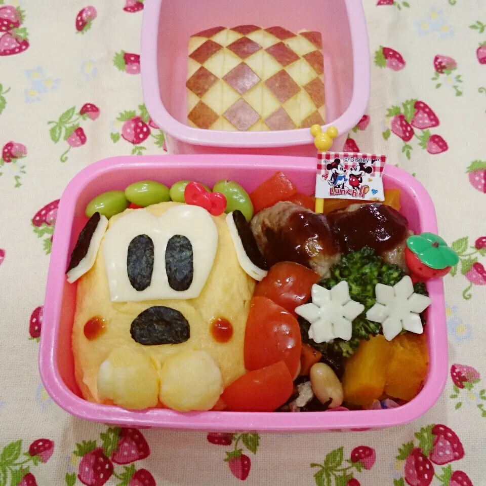 プルートおにぎり弁当🎵|みちゅあしさん