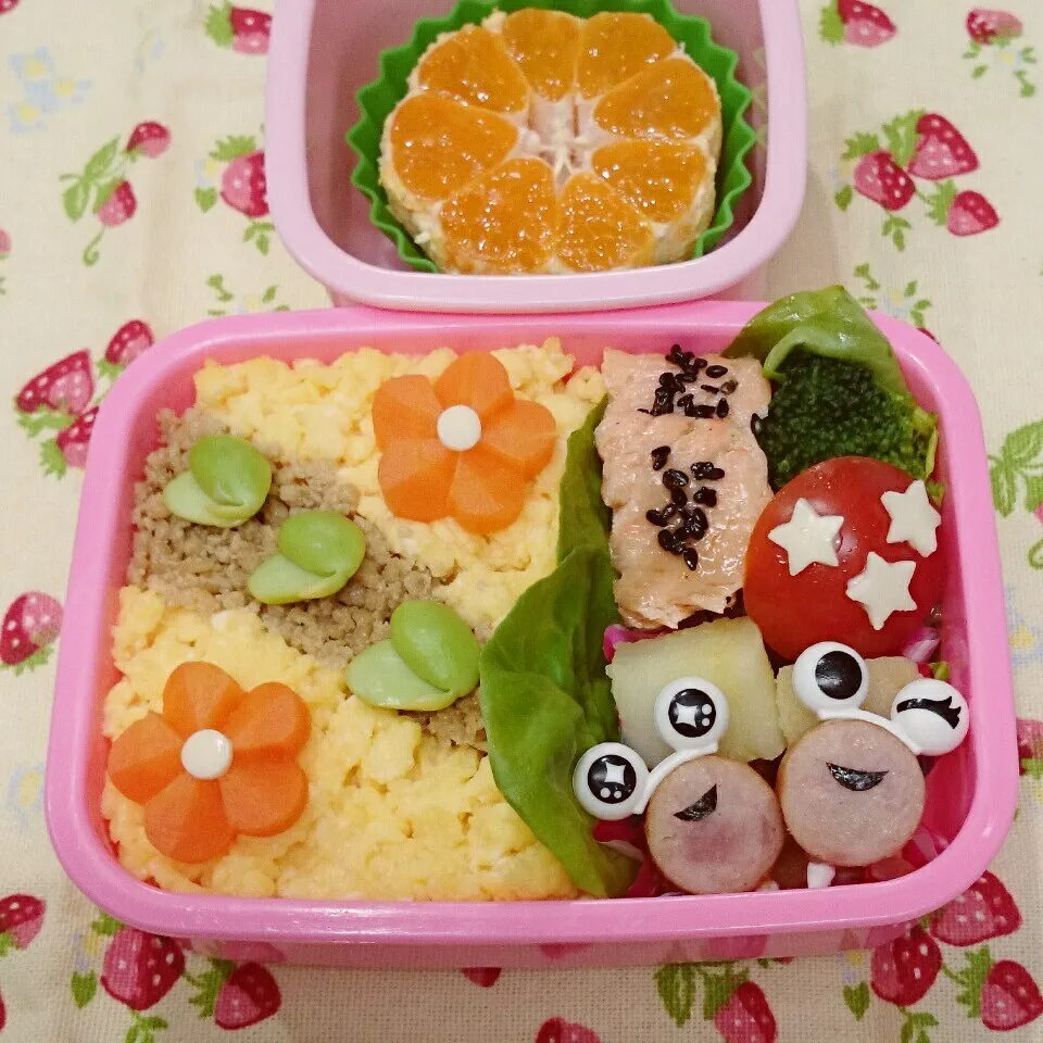 Snapdishの料理写真:そぼろ弁当🎵|みちゅあしさん