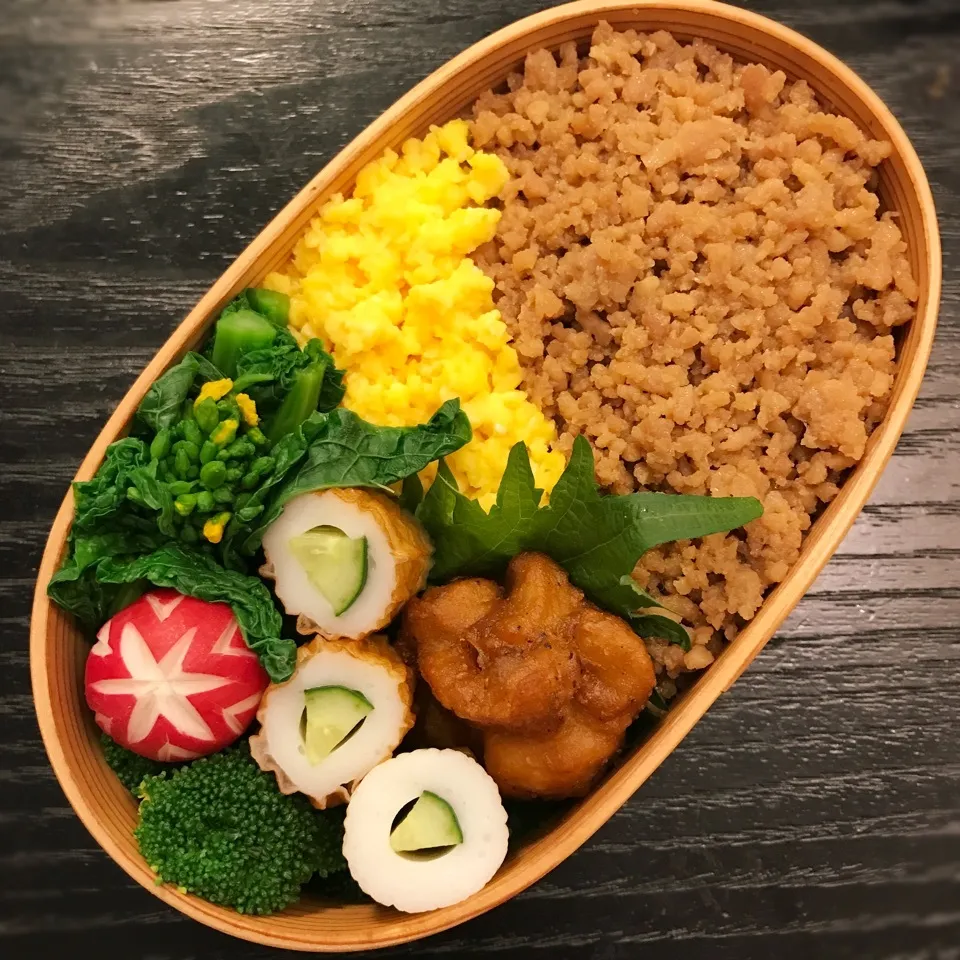 今日の息子くん弁当♡とりそぼろ弁当♡|yu-chanさん