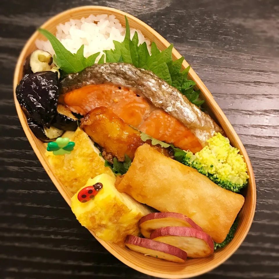 今日の息子くん弁当♡鮭弁当♡|yu-chanさん