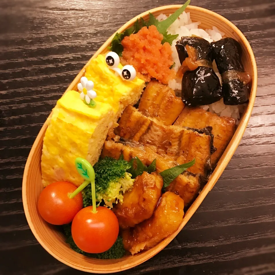 今日の息子くん弁当♡うなぎ&イカ天弁当♡|yu-chanさん