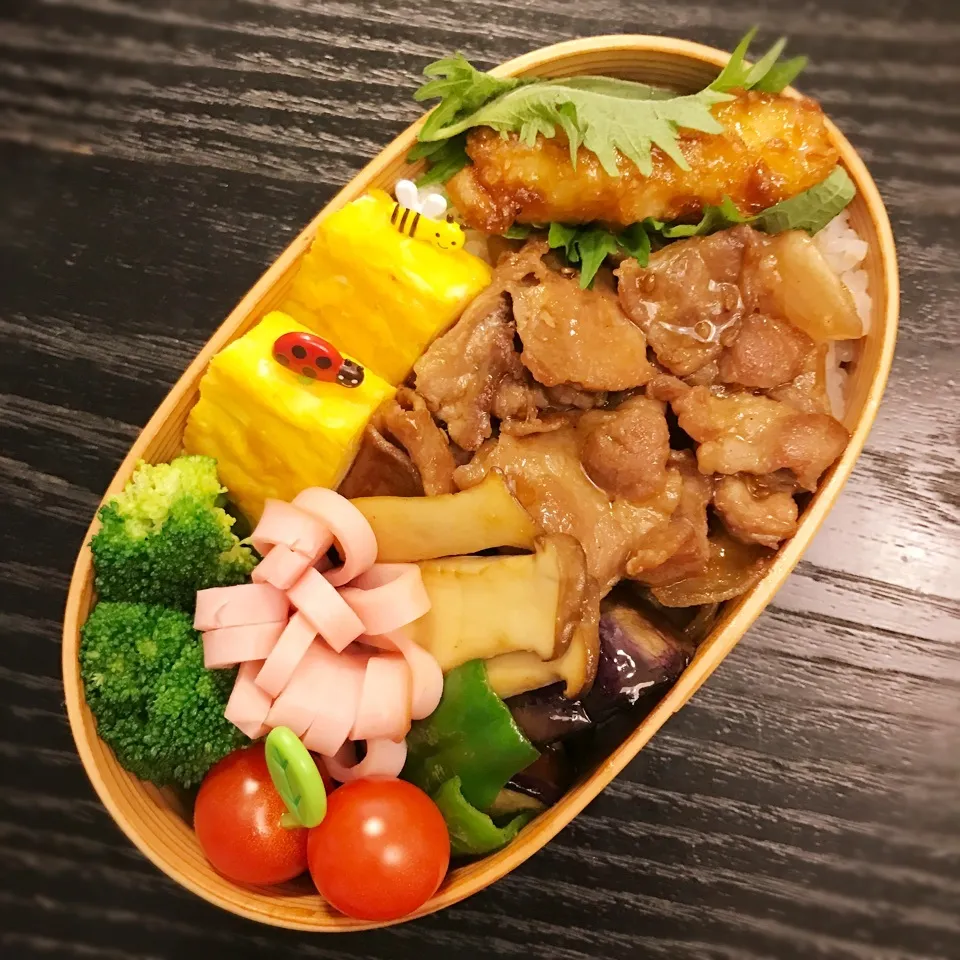 今日の息子くん弁当♡焼肉のっけ弁当♡|yu-chanさん