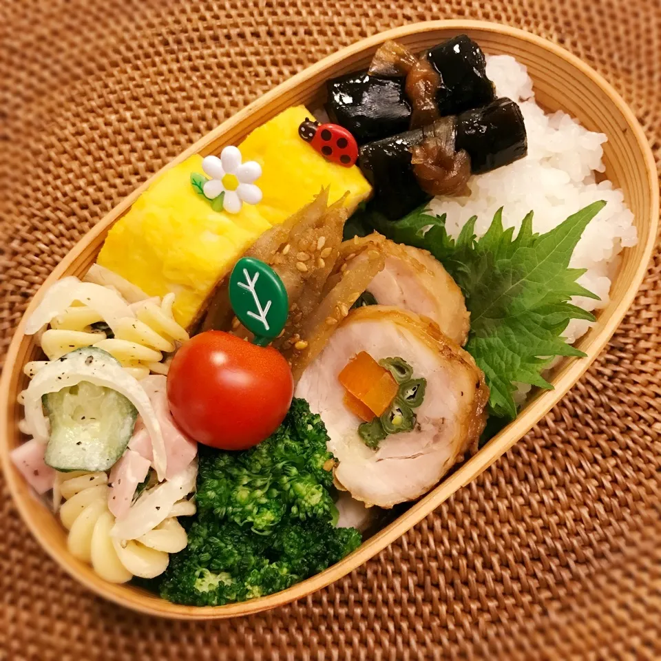 久しぶりの息子くん弁当♡チキンロール弁当♡|yu-chanさん