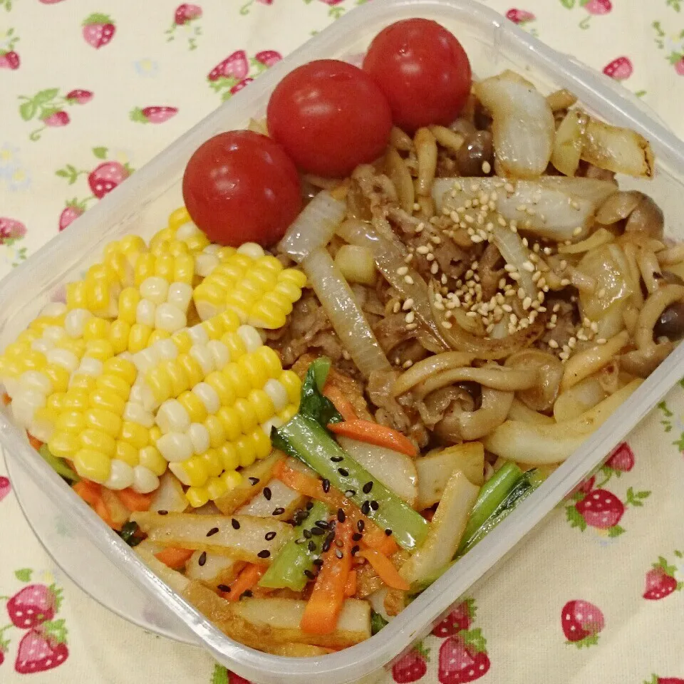 しょうが焼き のっけ弁当🎵|みちゅあしさん