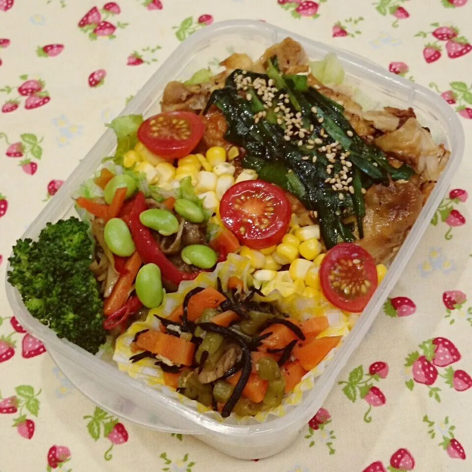 鶏ももスタミナ韮ダレ焼き のっけ弁当🎵|みちゅあしさん