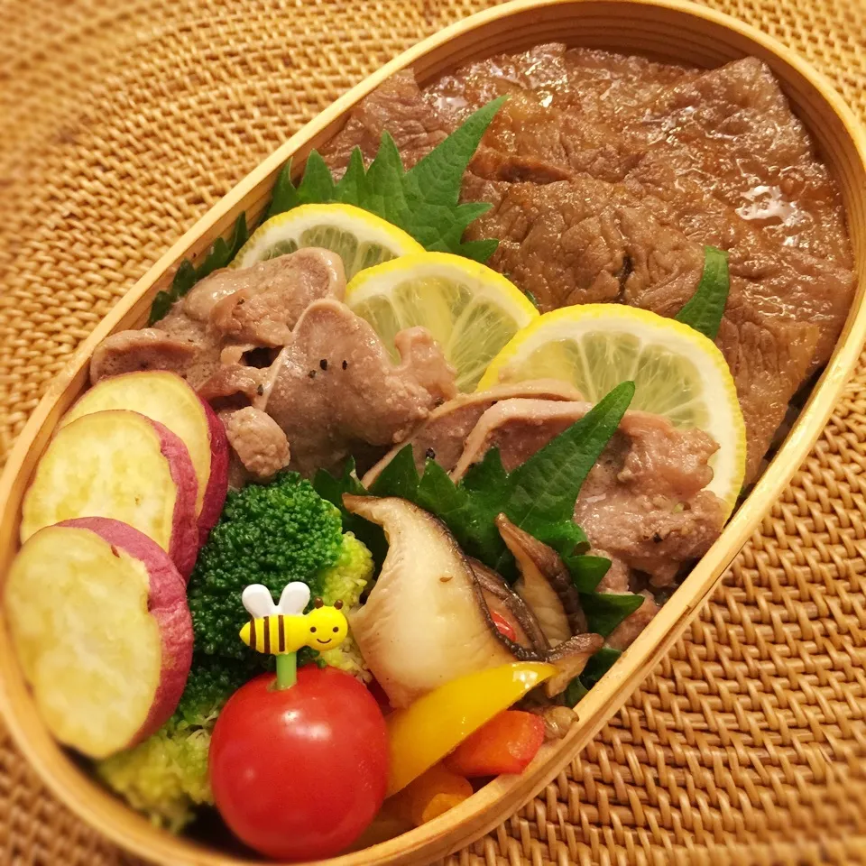 今日の息子くん弁当♡焼き肉弁当♡|yu-chanさん