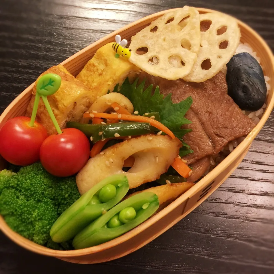 今日の息子くん弁当♡ちくわのきんぴら弁当♡|yu-chanさん