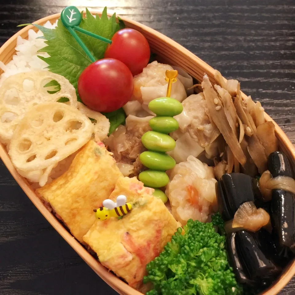 Snapdishの料理写真:今日の息子くん弁当♡シュウマイ弁当♡|yu-chanさん