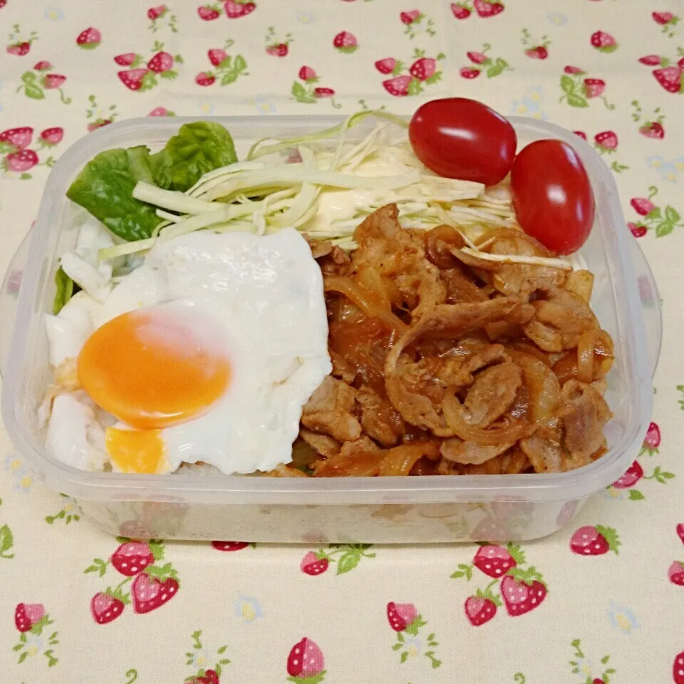 ポークチャップのっけ弁当♪|みちゅあしさん