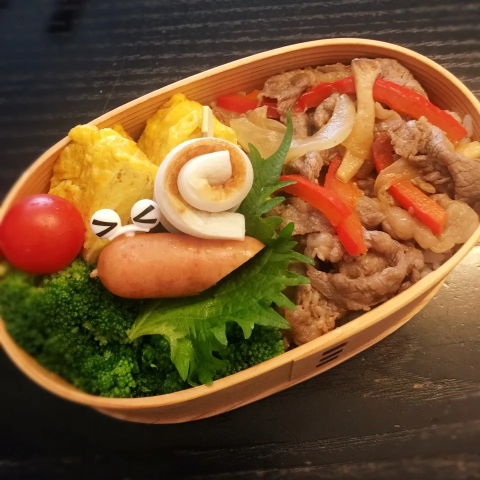 今日の息子くん弁当♡プルコギ丼♡|yu-chanさん