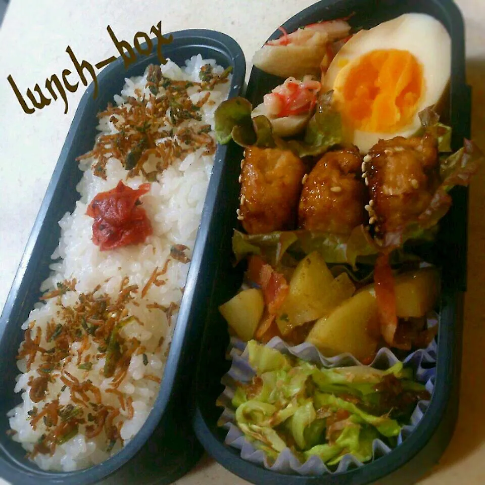 Snapdishの料理写真:☆今日のお弁当☆内容記載♪|美桜さん