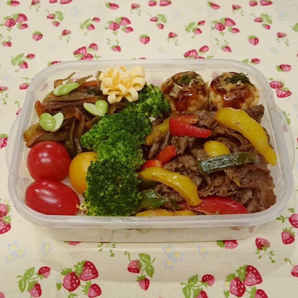 主人ののっけ弁当(昨日)♪|みちゅあしさん