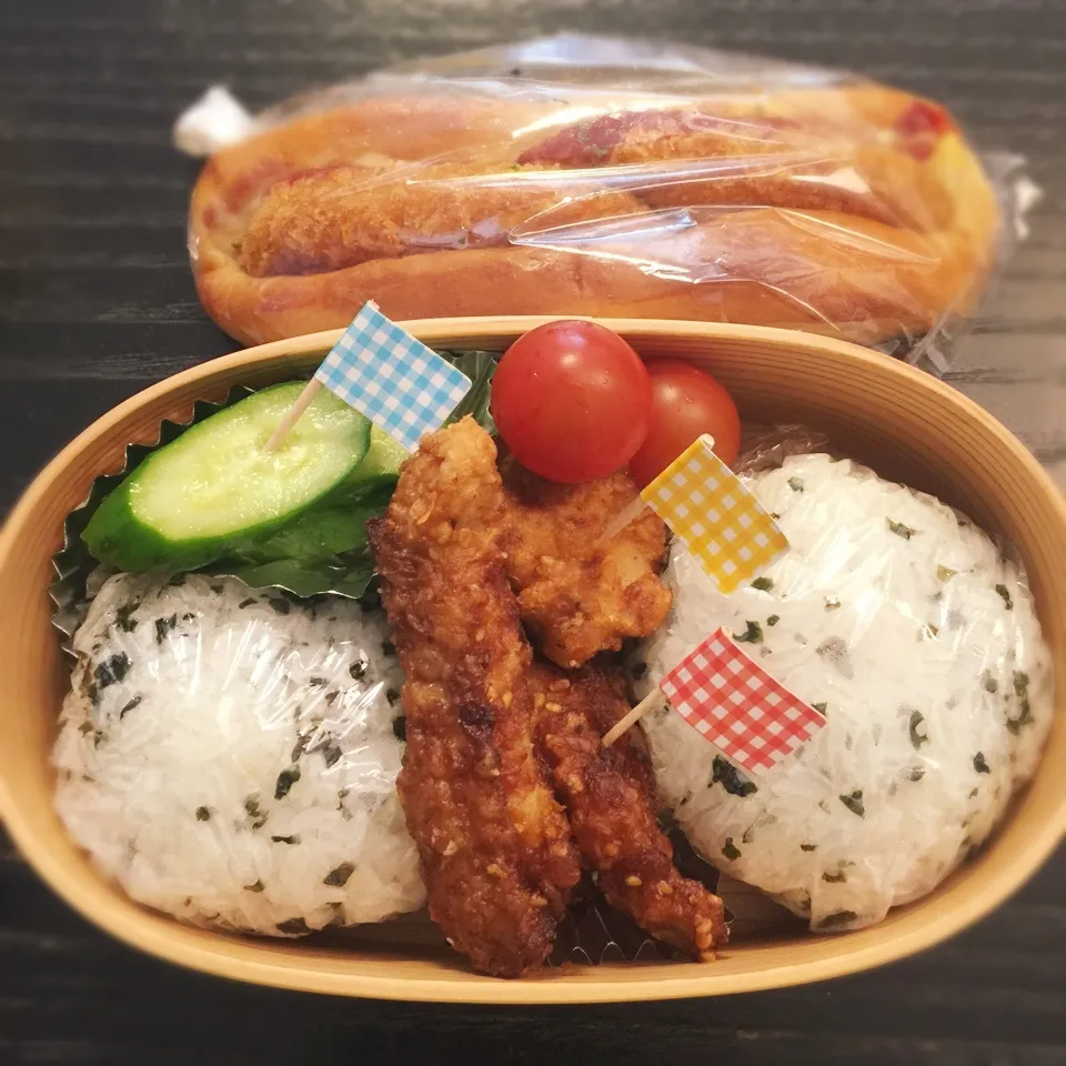 今日の息子くん弁当♡試合なのに寝坊した！弁当♡|yu-chanさん