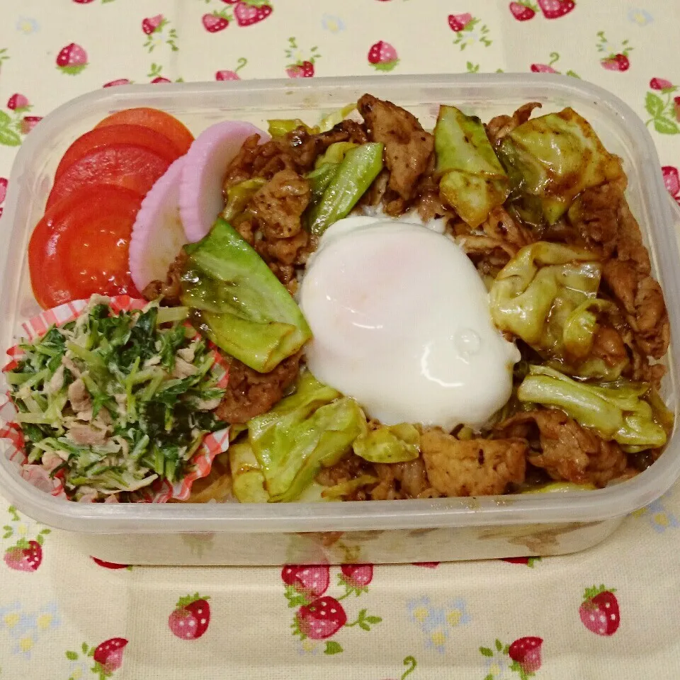 回鍋肉のっけ弁当♪|みちゅあしさん