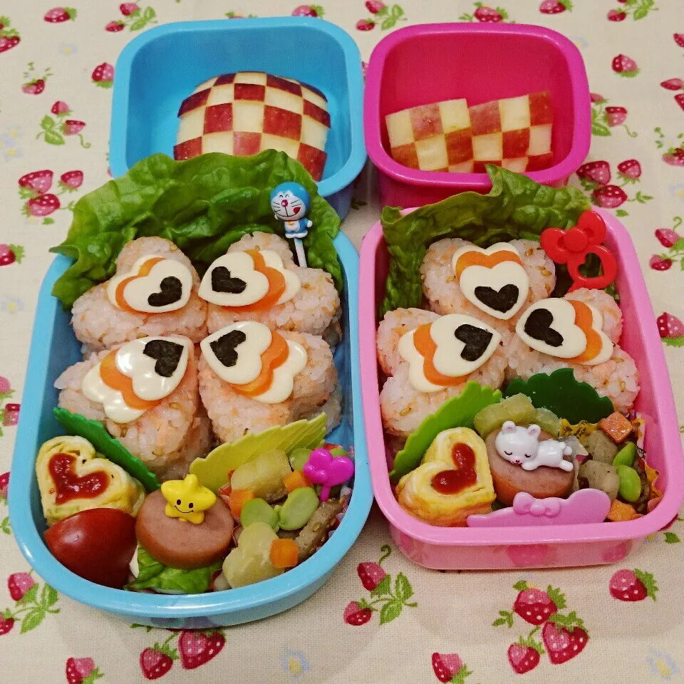 Snapdishの料理写真:ハート弁当♪|みちゅあしさん