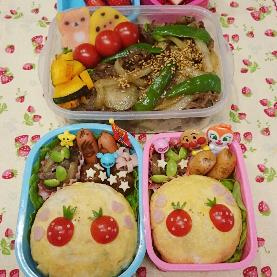 主人は焼肉のっけ弁当♪|みちゅあしさん