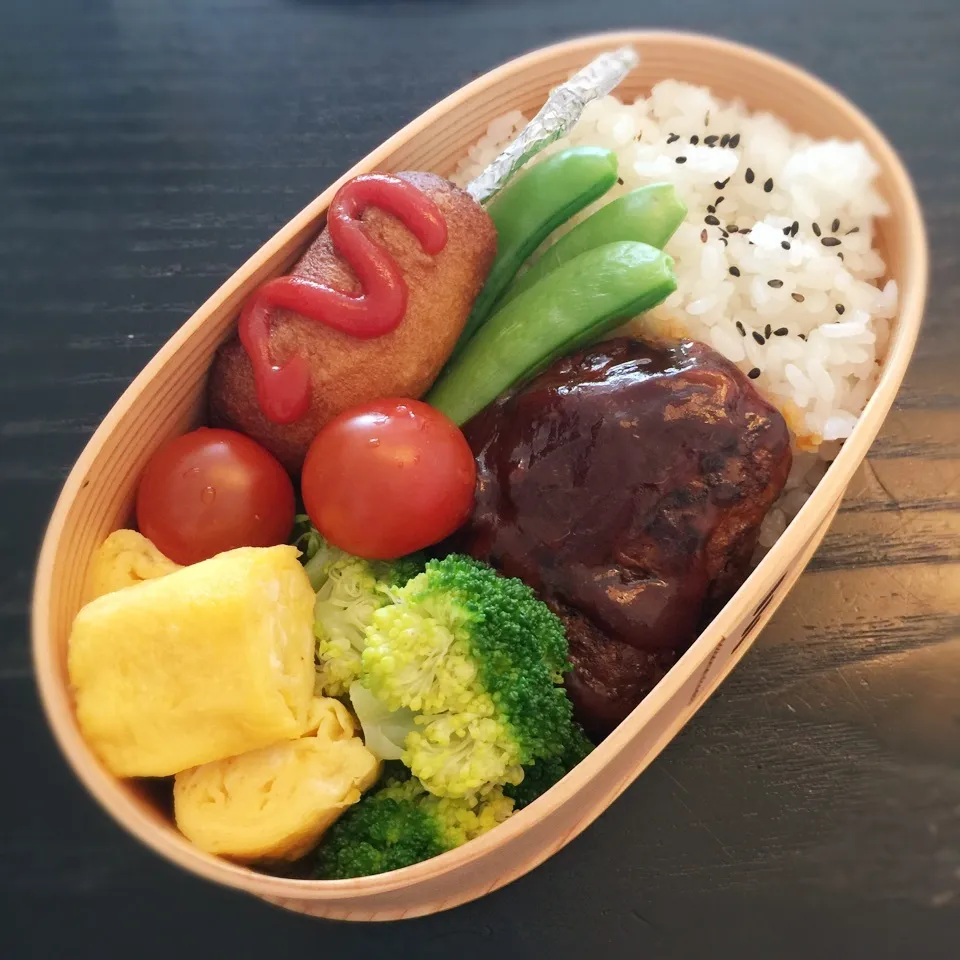 今日のお弁当♡ハンバーグ弁当♡|yu-chanさん