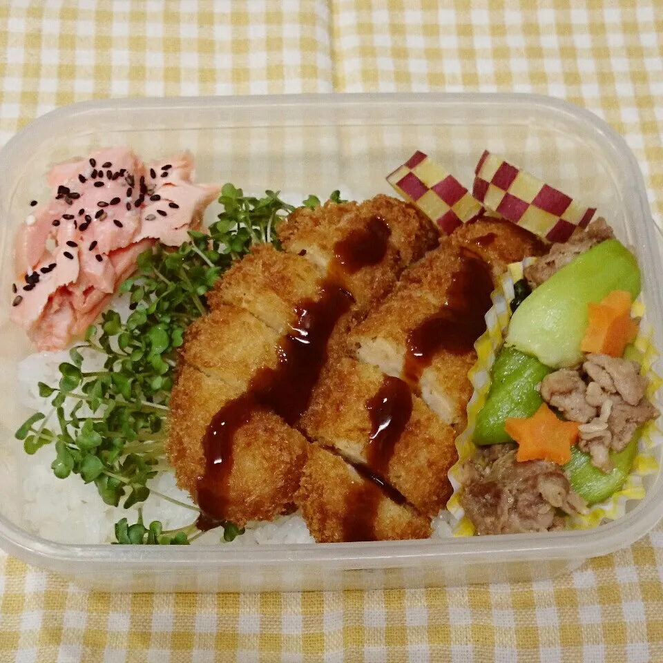 ささみチーズカツのっけ弁当♪|みちゅあしさん