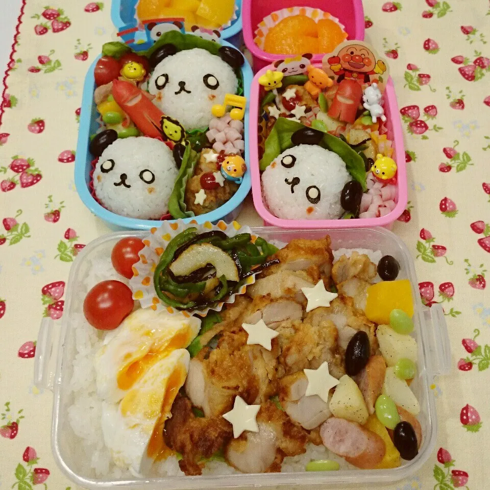 Snapdishの料理写真:主人は今日も のっけ弁当♪|みちゅあしさん