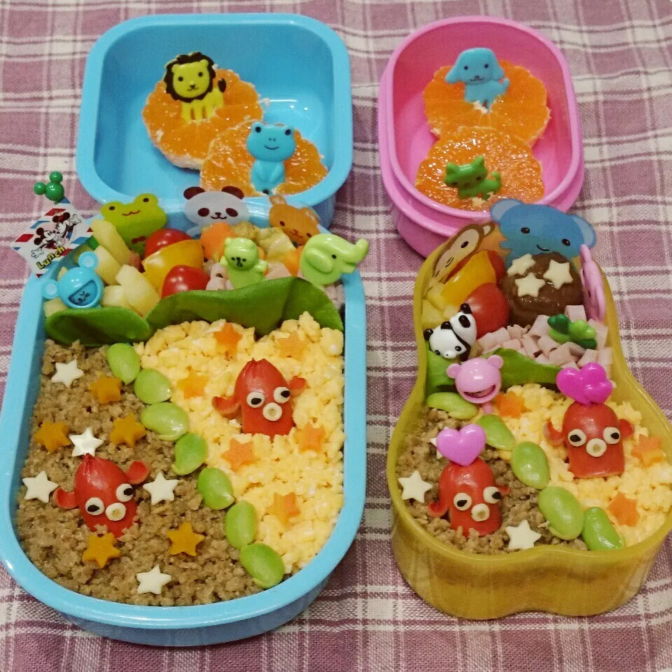 そぼろご飯弁当♪|みちゅあしさん