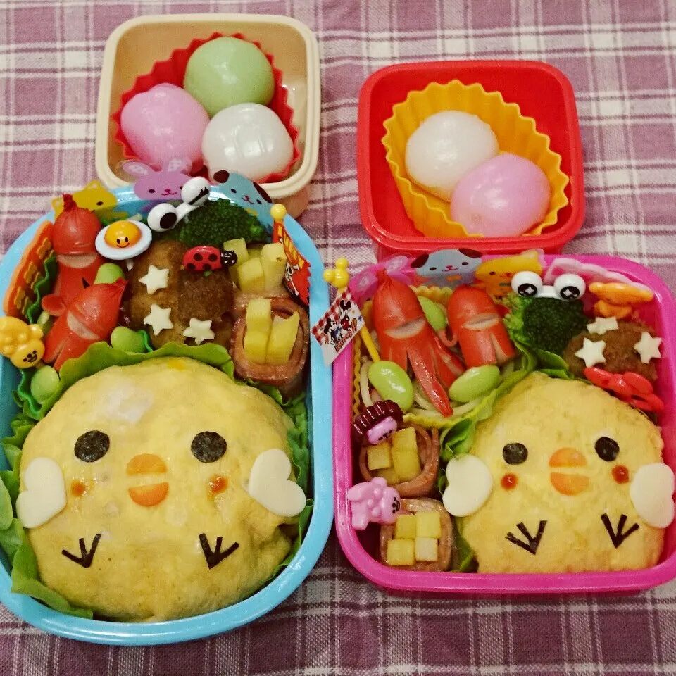 ひよこオムライス弁当♪|みちゅあしさん