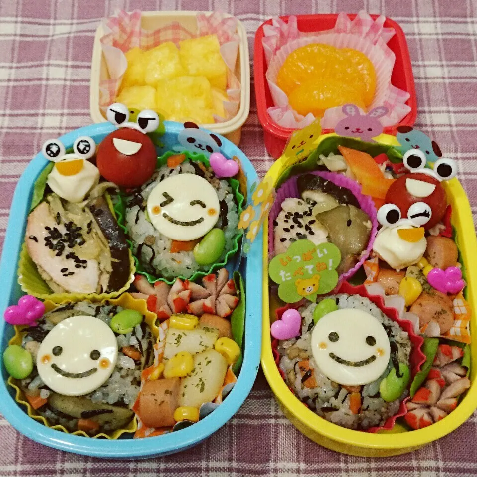 ひじきおにぎり弁当♪|みちゅあしさん