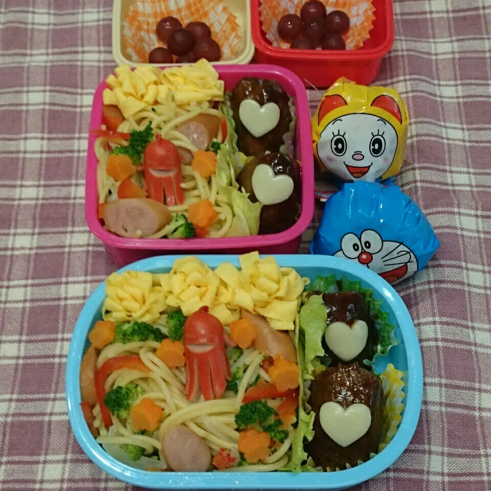 Snapdishの料理写真:和風スパゲッティ弁当🎵|みちゅあしさん