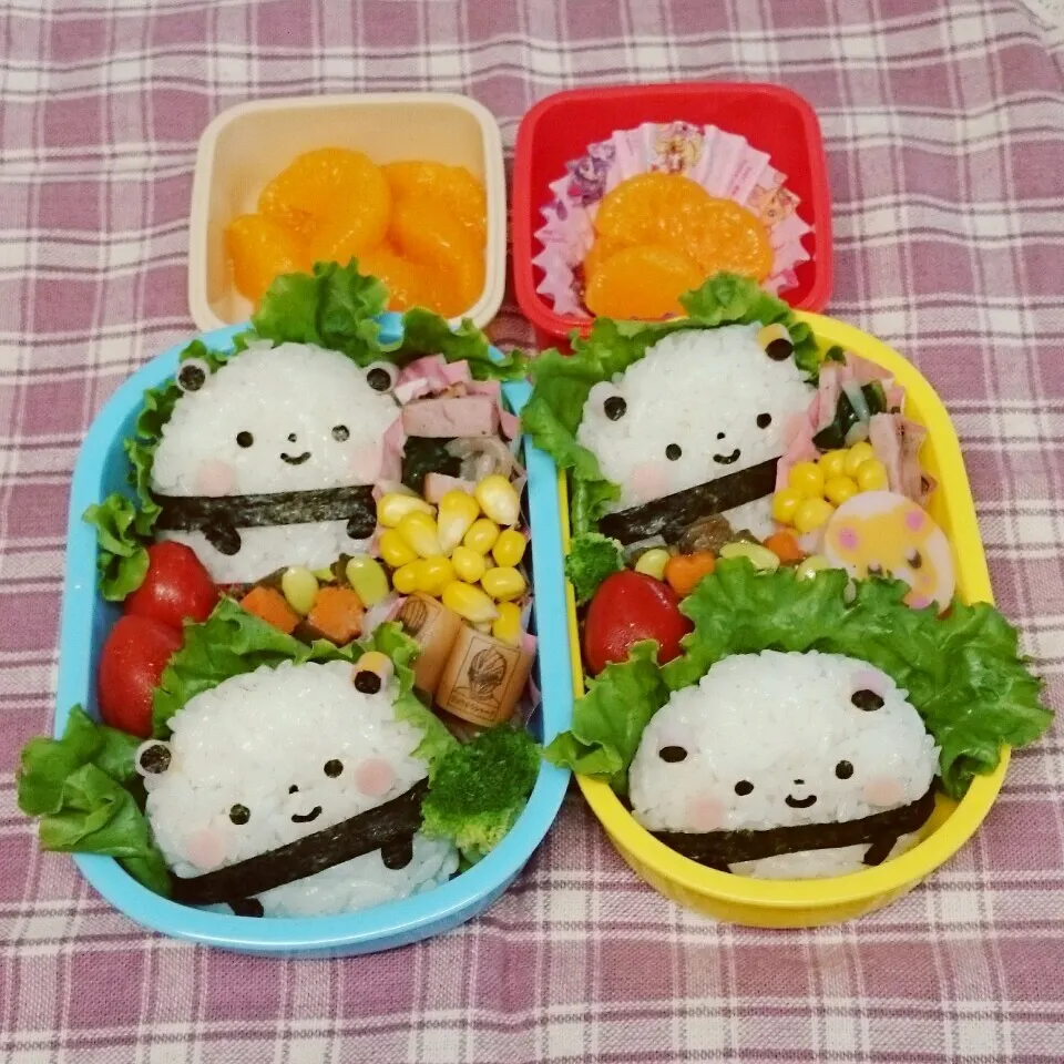 パンダおにぎり弁当♪|みちゅあしさん