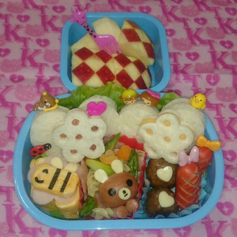 Snapdishの料理写真:サンドイッチ弁当♪|みちゅあしさん