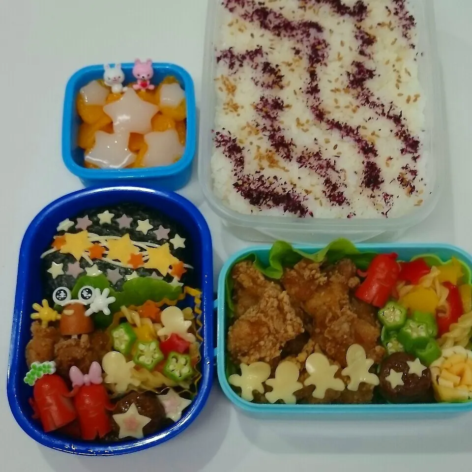 ちょっと七夕っぽくしたお弁当♪|みちゅあしさん