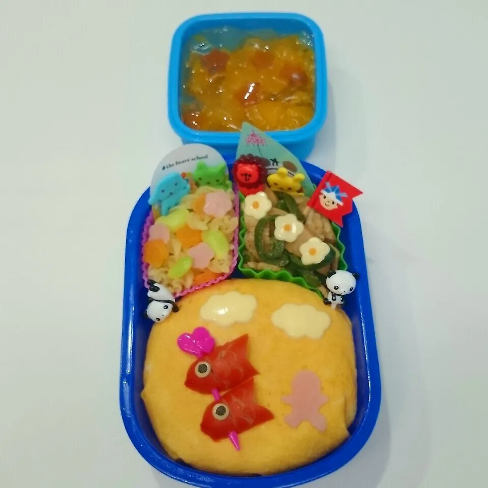 鯉のぼり弁当♪|みちゅあしさん