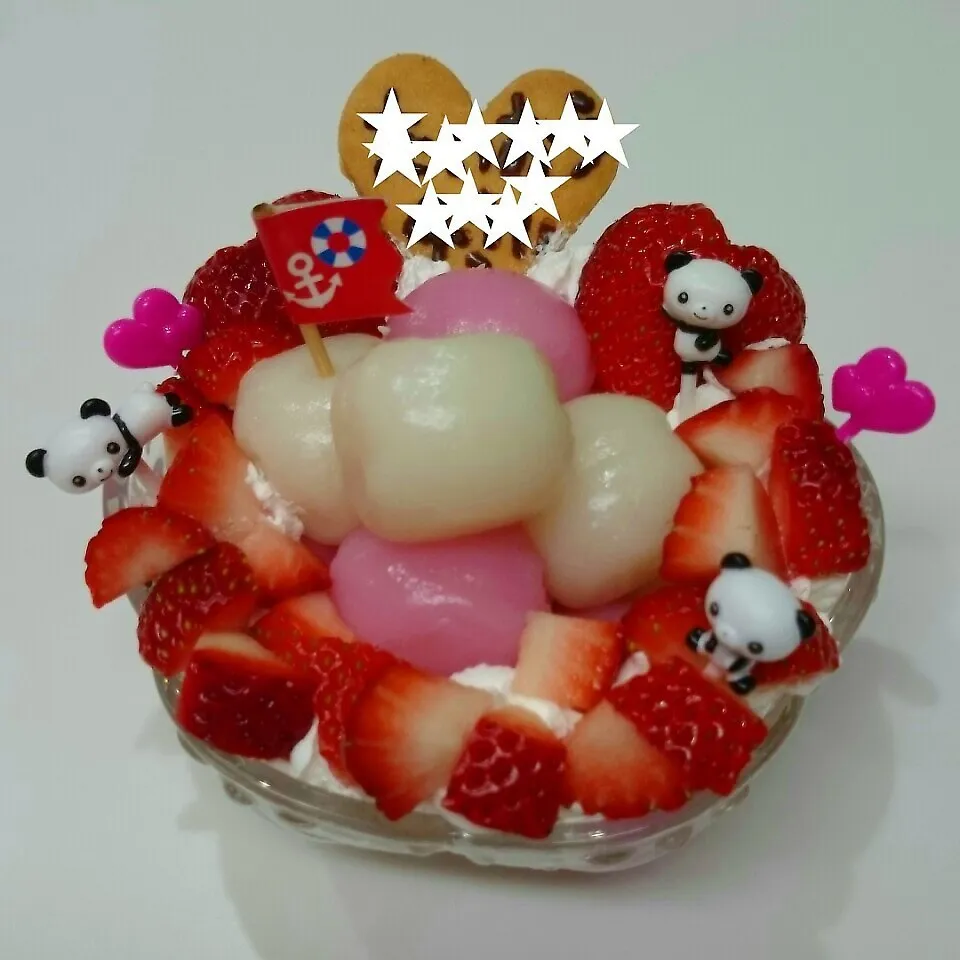 お団子でbirthdayケーキ♪|みちゅあしさん