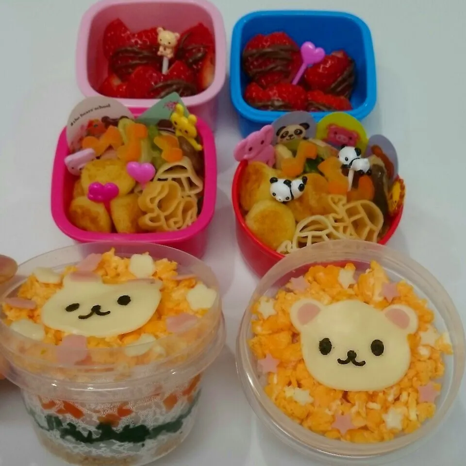 そぼろミルフィーユ？ご飯のお弁当♪|みちゅあしさん