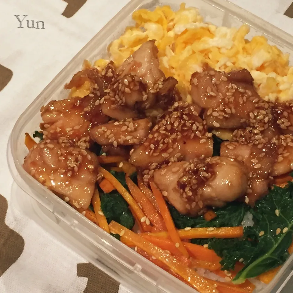 チキン照り焼きのっけ弁当|Yunさん