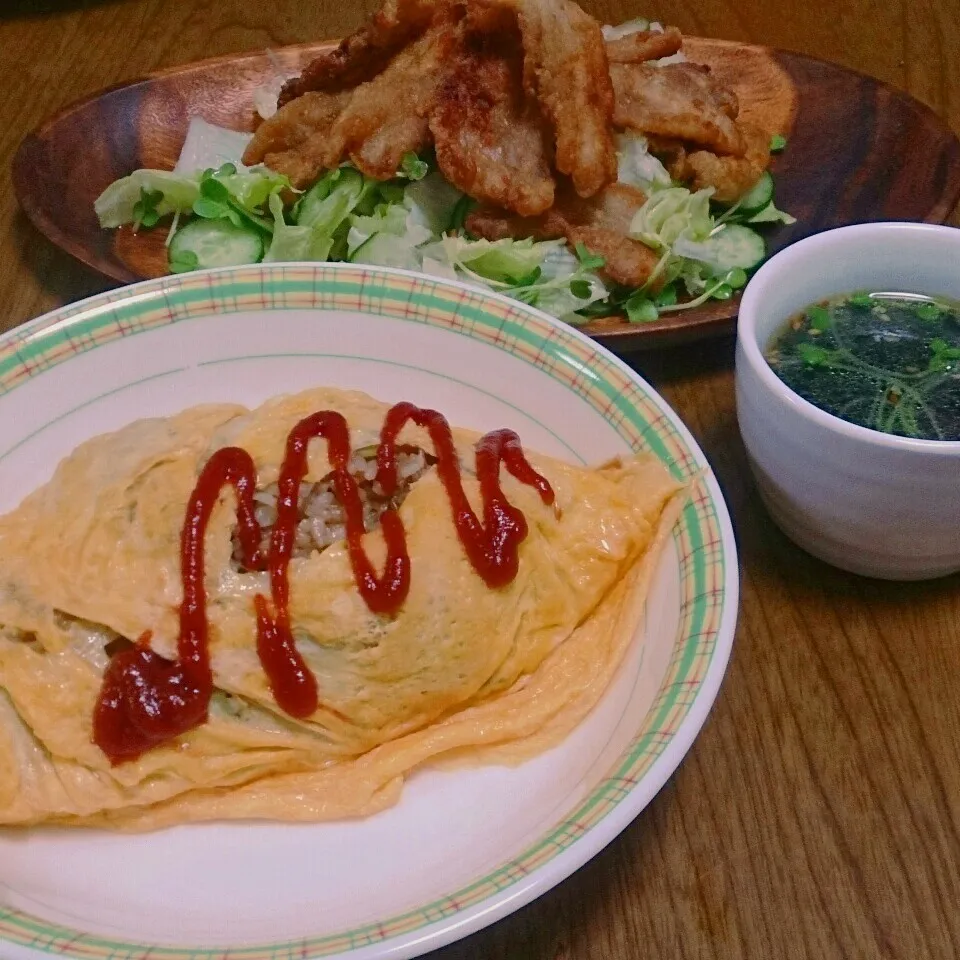 Snapdishの料理写真:そば飯オムライス。|NICOさん