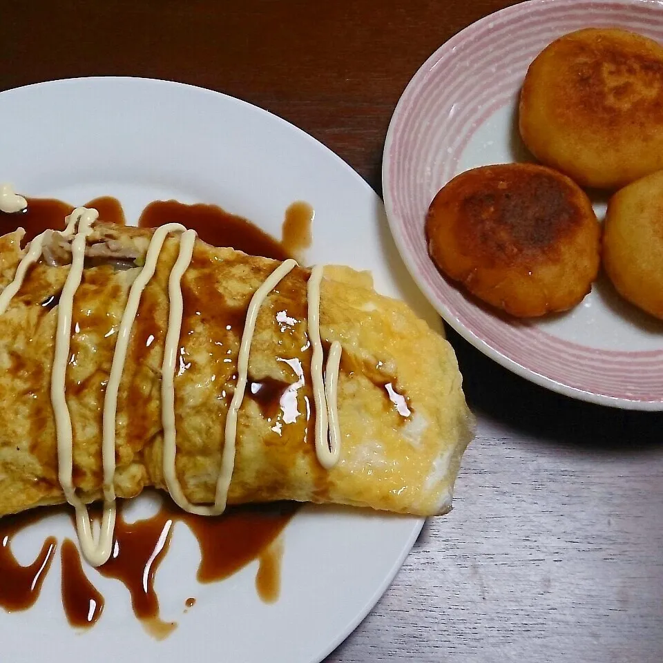 とんぺい焼きと、ポテトもち～(о´∀`о)|NICOさん