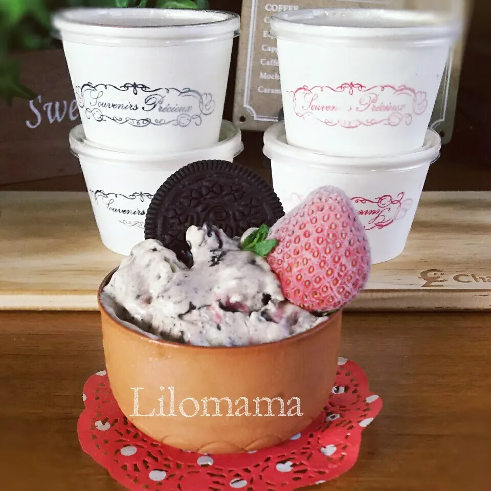 しゃなママさんのレアチーズアイスクリーム🍨|Lilomamaさん