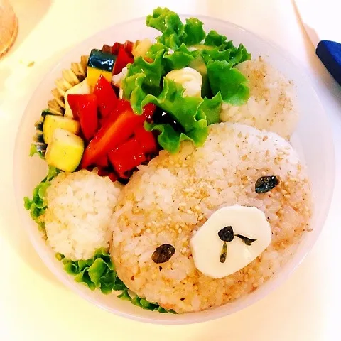 Snapdishの料理写真:リラックマおにぎり弁当|Sarichiさん