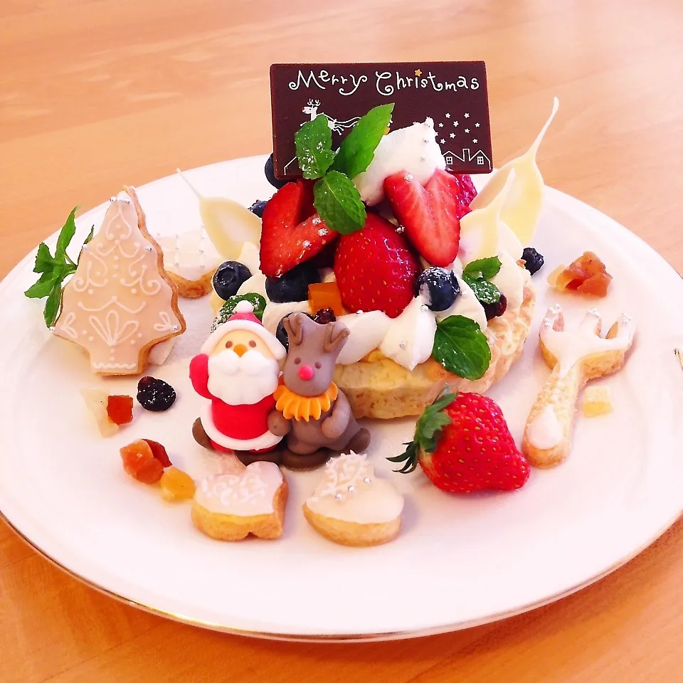 クリスマスケーキ♪ベリータルト♡|Sarichiさん