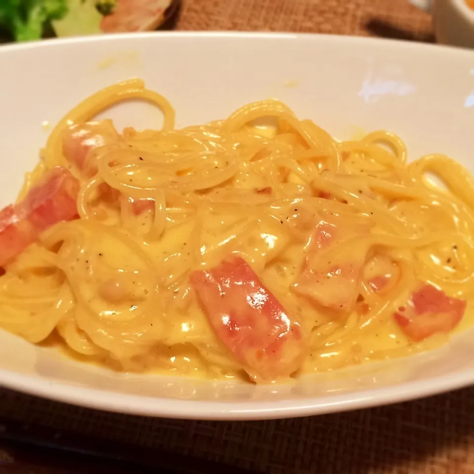 えのき入りのカルボナーラ◟̆◞̆ ♪♪|みーしゃさん