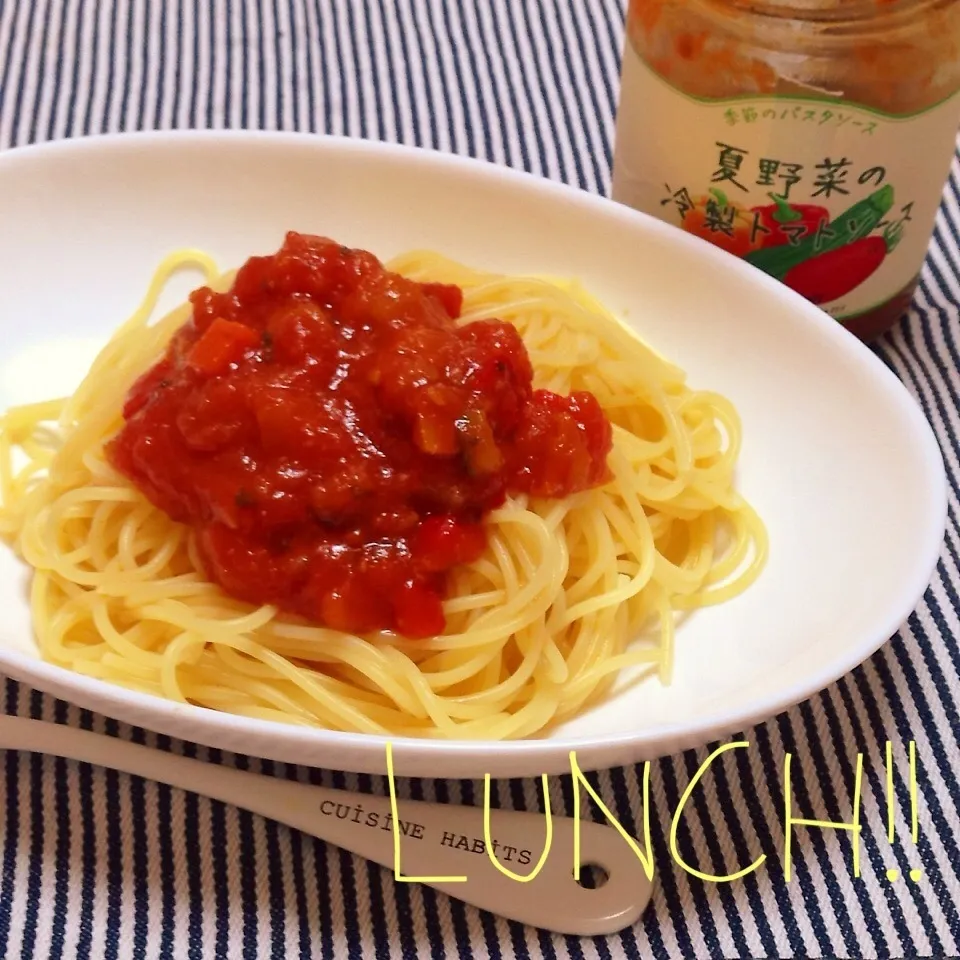 ちーちゃんからのプレゼント♡冷静トマトパスタ|Lieさん