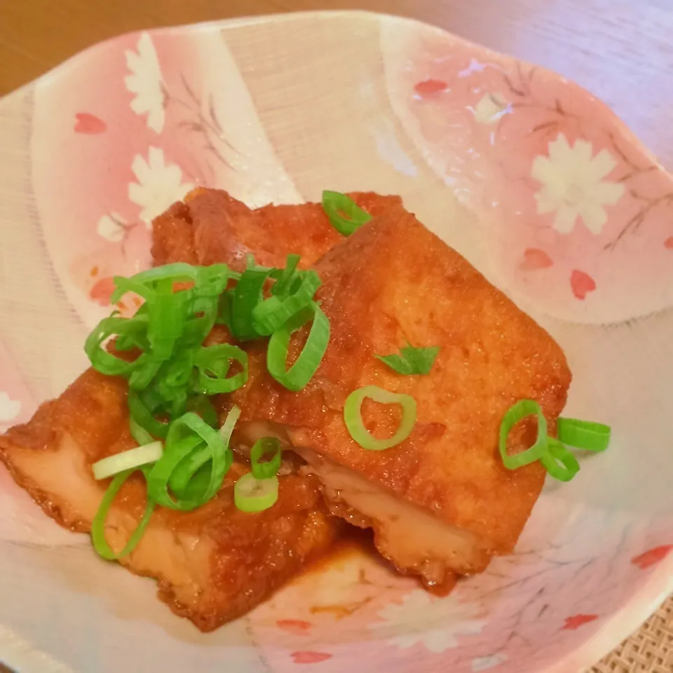 Snapdishの料理写真:焼き厚揚げ◡̈⋆|みーしゃさん