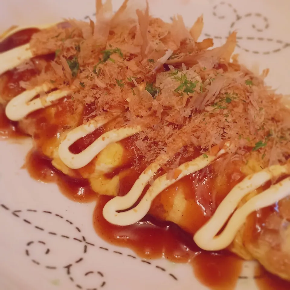 お好み焼き風納豆オムレツ⠒̫⃝|みーしゃさん