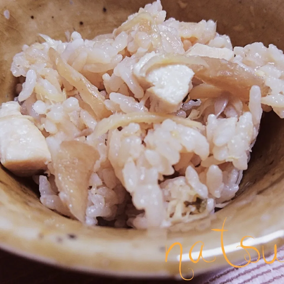 新生姜炊き込みご飯|なつさん