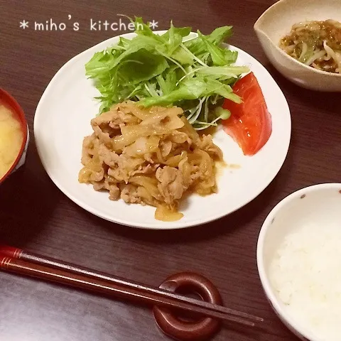 Snapdishの料理写真:豚肉の生姜炒め✨|みーしゃさん