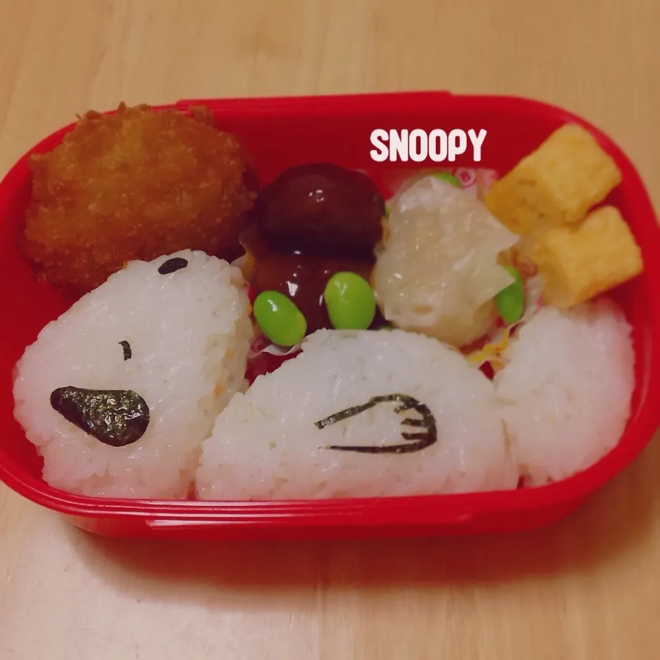 Snapdishの料理写真:お昼寝スヌーピーのお弁当☆|okomeさん