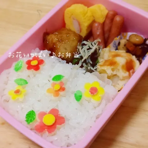 Snapdishの料理写真:お花いっぱい♪お弁当|okomeさん