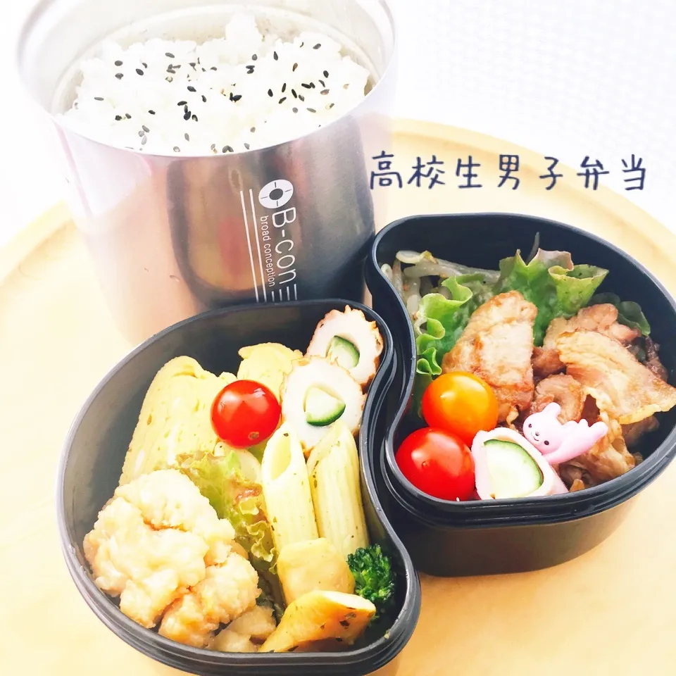 Snapdishの料理写真:5月12日(金) 男子高校生弁当|みかりんさん