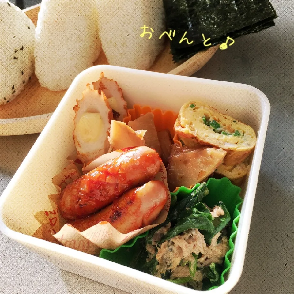 Snapdishの料理写真:今日のお弁当(´∀｀)|あおあかママさん