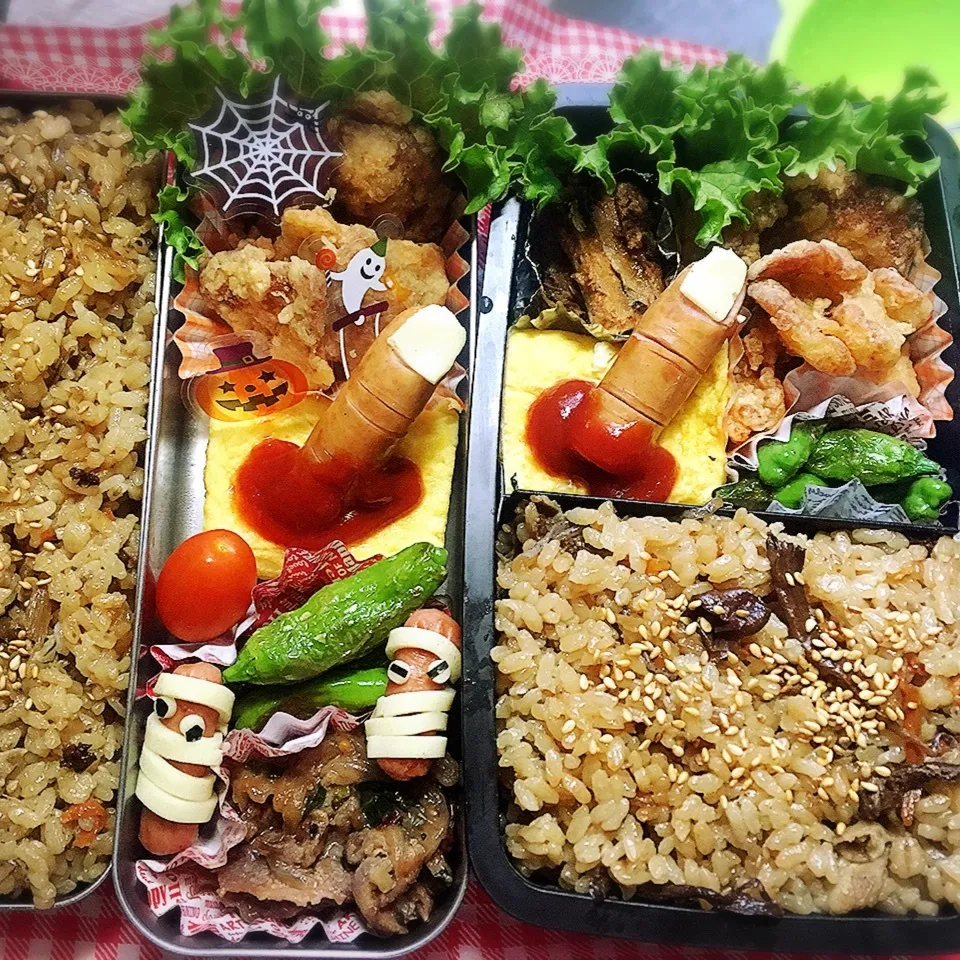 10/31 ハロウィン弁当🎃|シャークさん